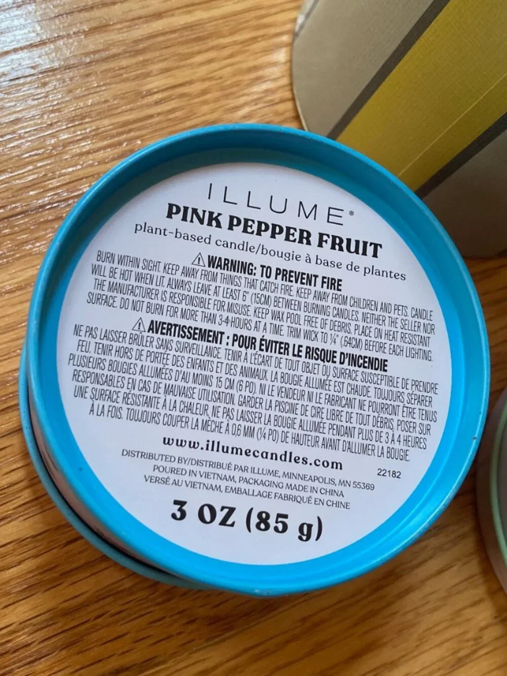 Bundle of 3 Candles in Tins